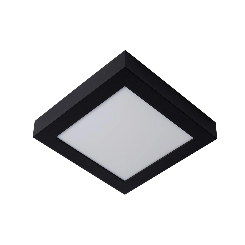 Deckenlicht Brice-Led 22 cm quadratisches IP44-Schwarz