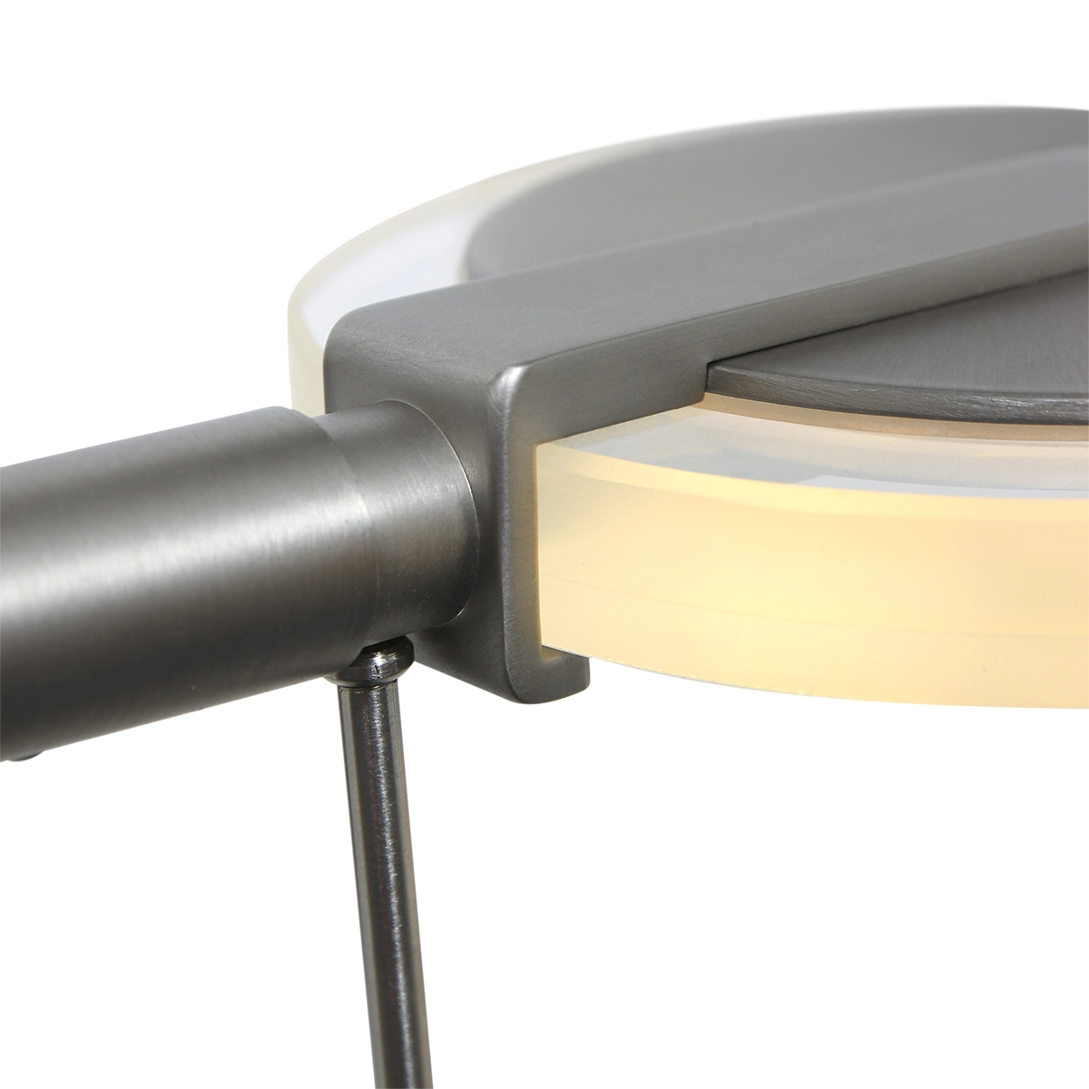 LED-Wandleselampe Turound 10 W – 2700 K – 62 cm Edelstahl-Klarglas Steinhauer 8712746133370