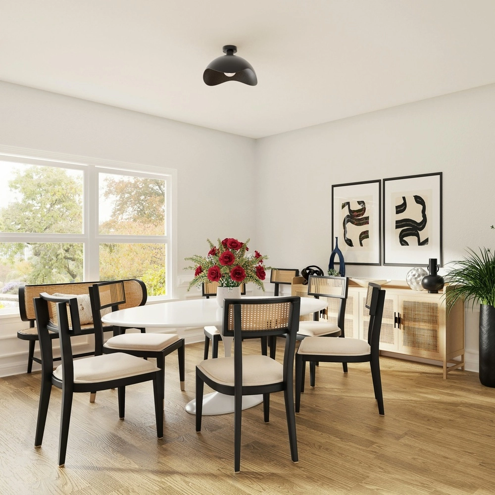 Design-Deckenlampe Volta Ø 40cm – wellig – schwarz Masterlight 8718121395746