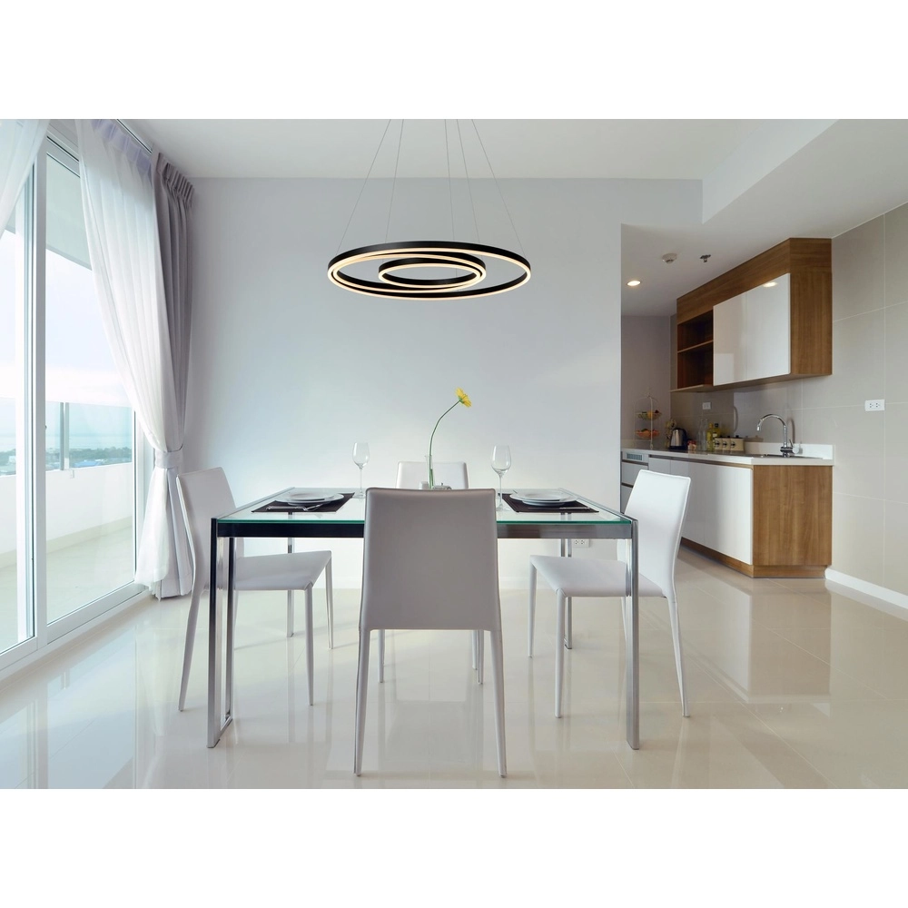 Moderne Pendellampe Triniti dimmbares Schwarz Lucide 5411212460714