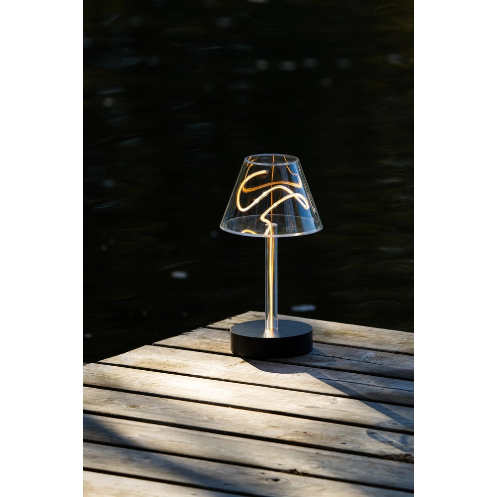 Einzigartige Tischlampe Edison Design wiederaufladbar KonstSmide 7318300030393