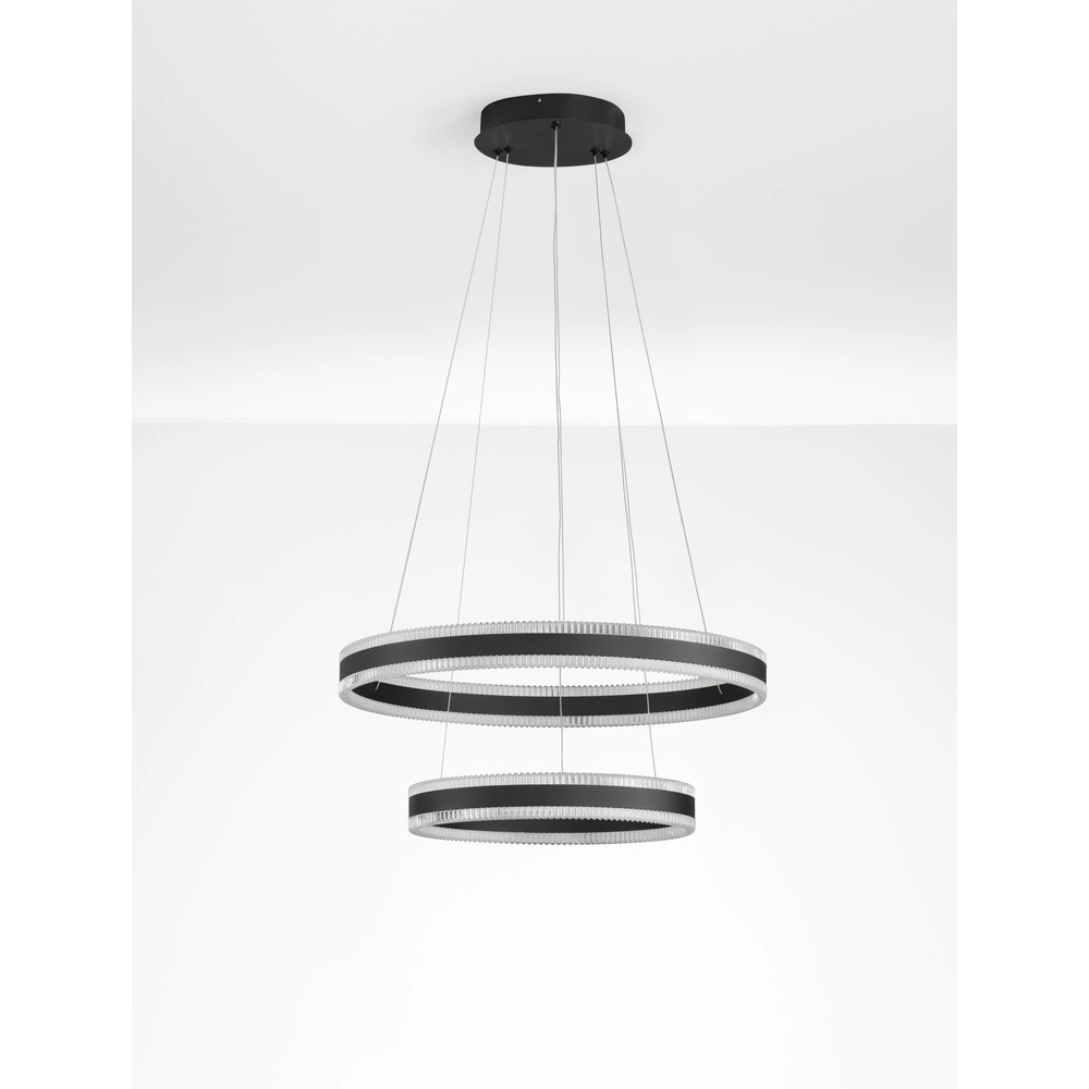 Design-Pendelleuchte Alaro Schwarzes Doppelzimmer Lyora 5212017459633