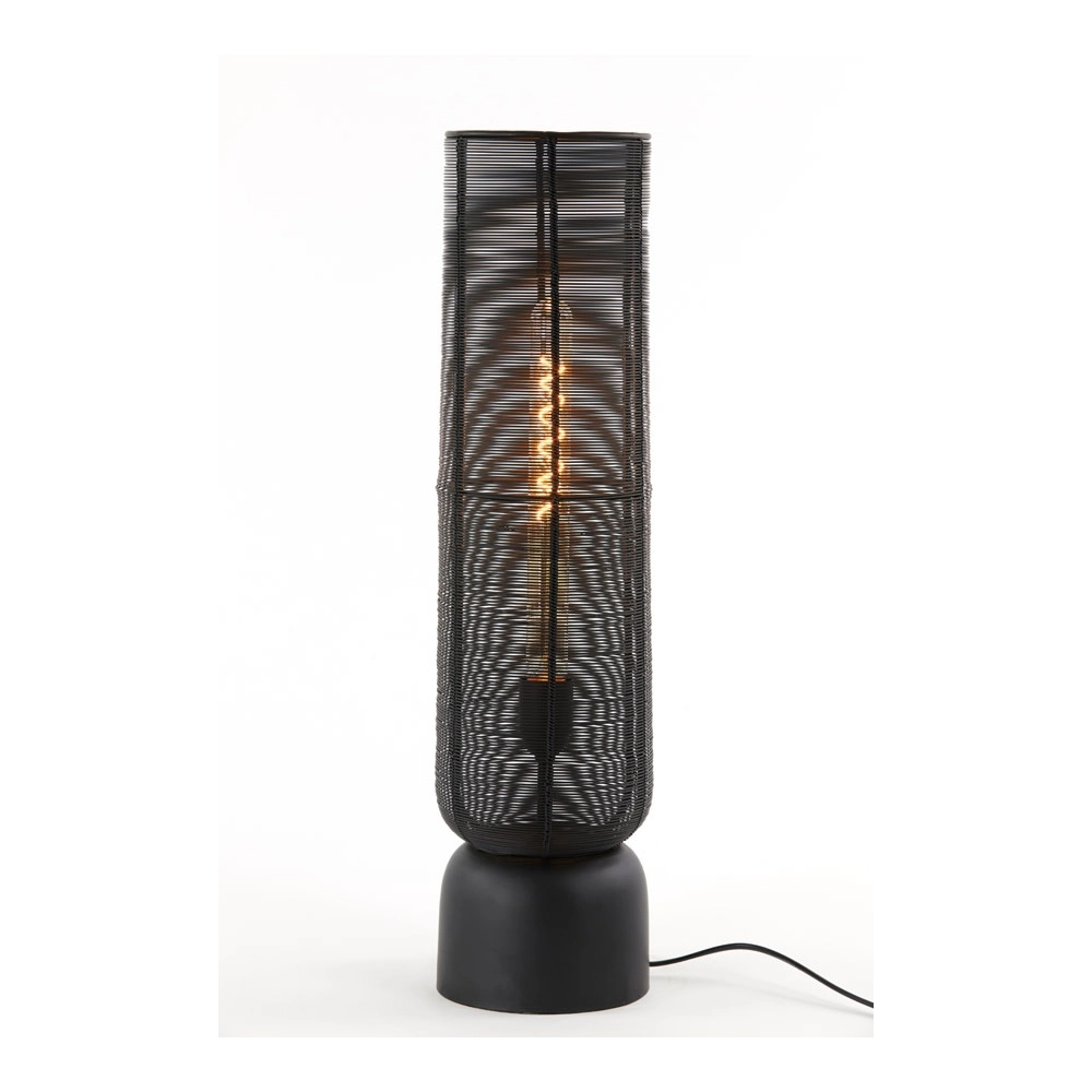 Tischlampe Lezuza Ø 15,5 cm schwarz Light & Living 8717807659905