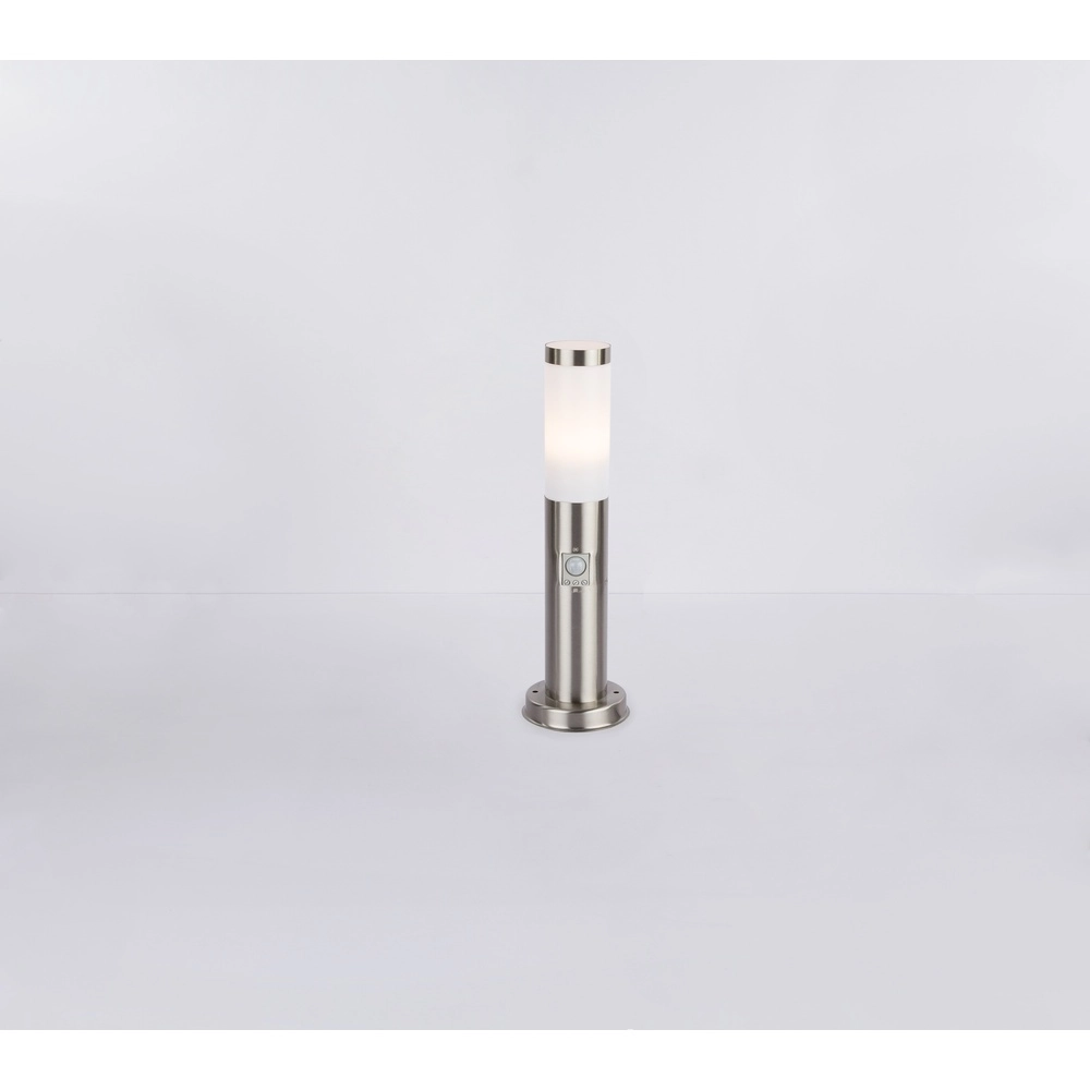Gartenlampe Boston Led Edelstahl mit Weiß und Sensor Globo 9007371311972