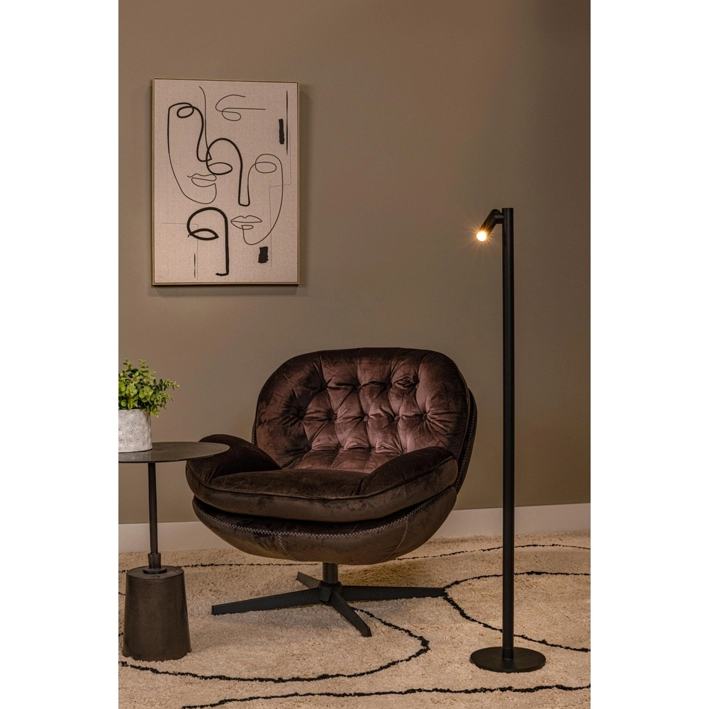 Wiederaufladbare Leselampe Antrim schwarzes IP54 Lucide 5411212272256