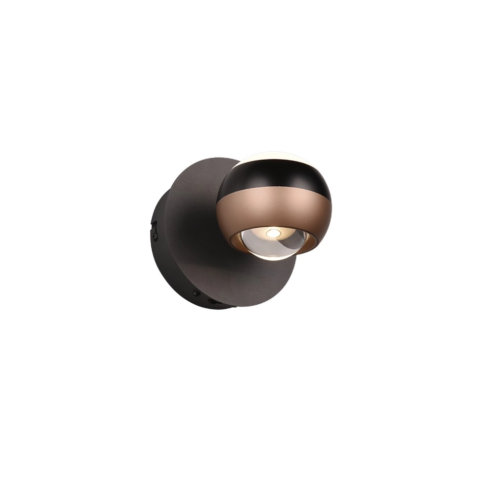 Design-Wandlampe Orbit Schwarz Trio 4017807578874