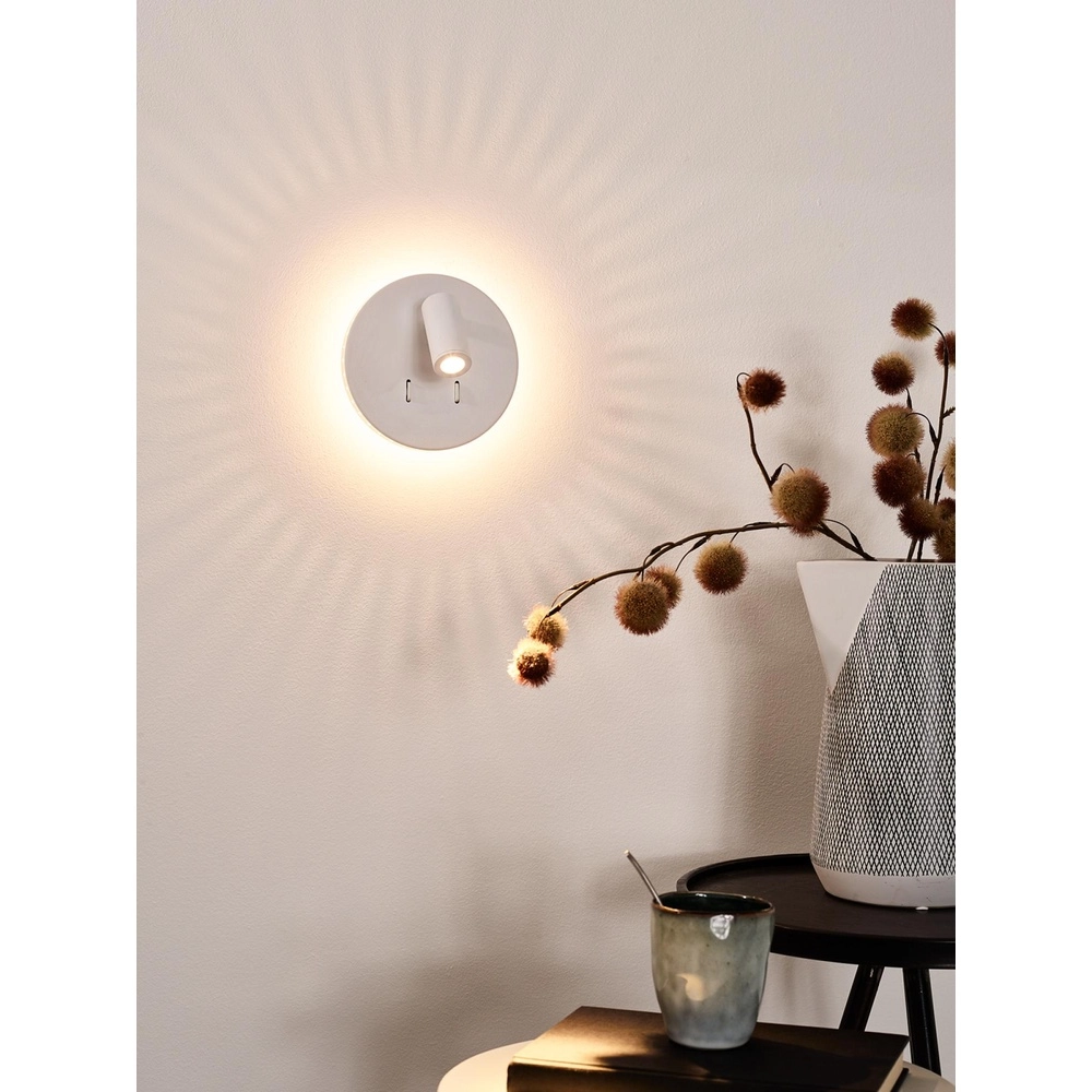 Nachttischlampe Bentjer Weiß Lucide 5411212791658