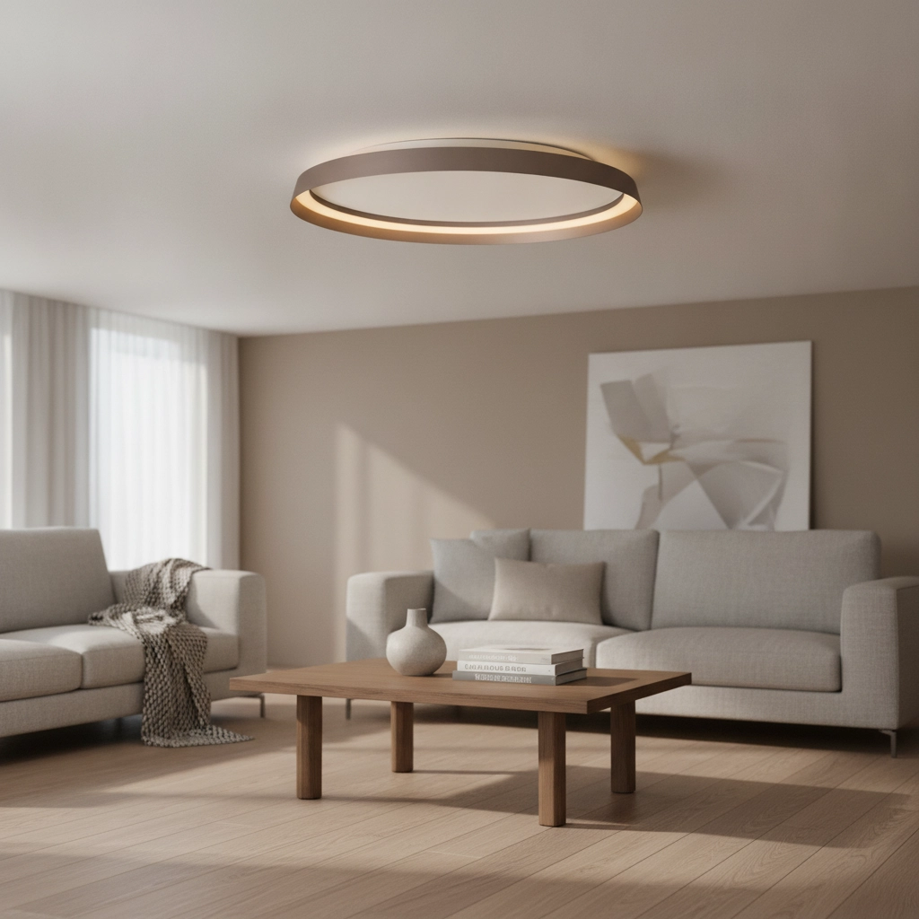 Design-Deckenleuchte Ormi Ø 60cm Champagner