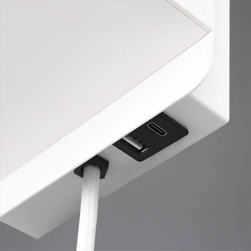 Schlankes Nachtlicht Comfort weiß - mit USB Trio 4017807614756