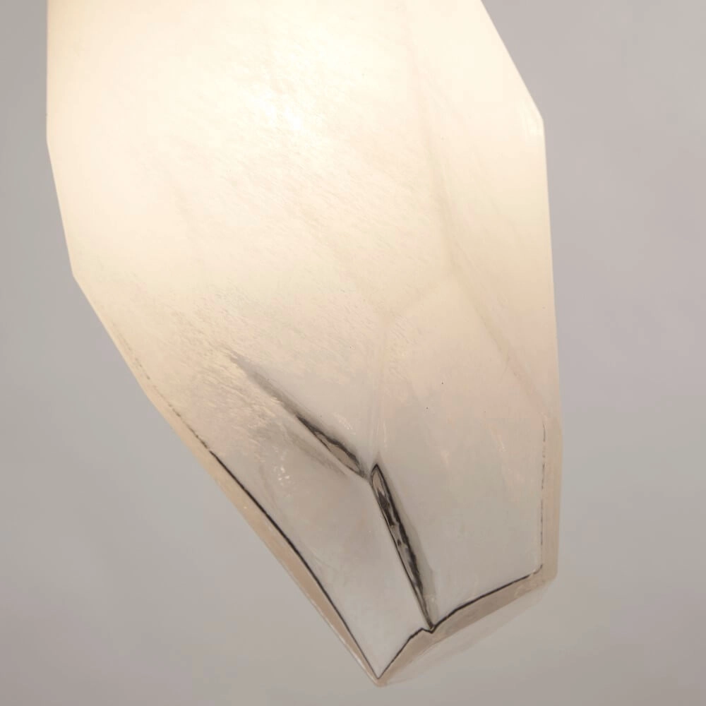 5-flammige Pendelleuchte Rocky mit weißem Glas Searchlight 5053423264240