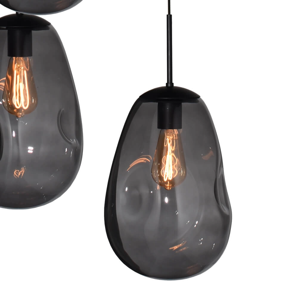 Vide-Hängelampe Lava 5x Rauchglas Ø 22,5cm Masterlight 8718121286563