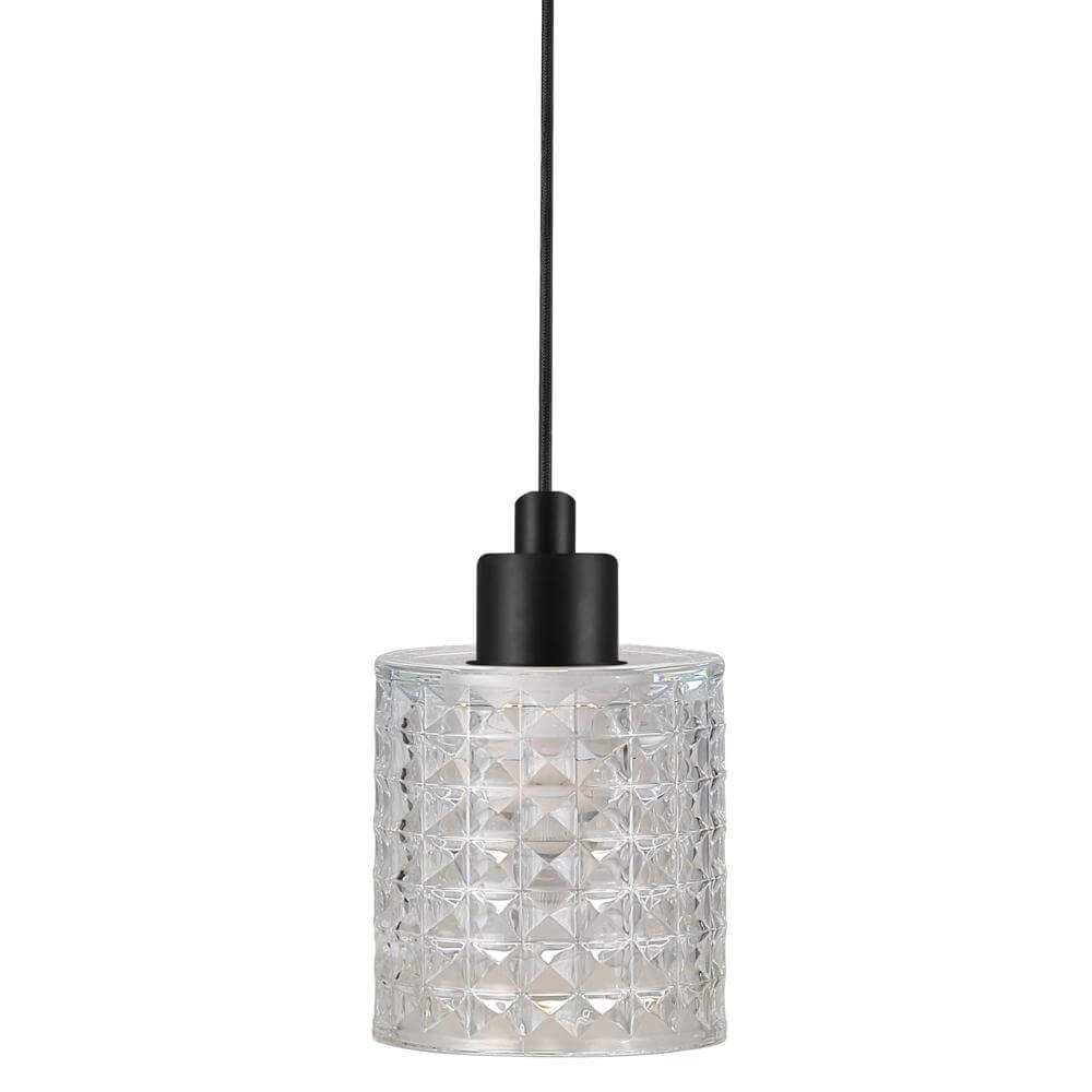Pendelleuchte Hollywood schwarz mit transparentem Glas Nordlux 5701581405387