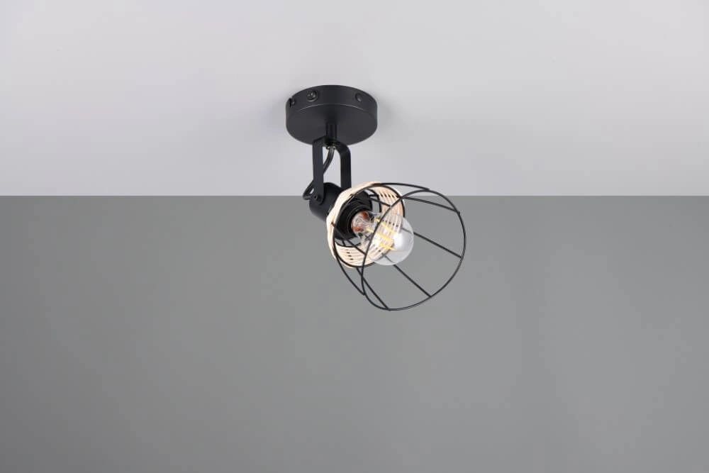 Schwarze Wandleuchte Jerome Entwurf Trio 4017807637694