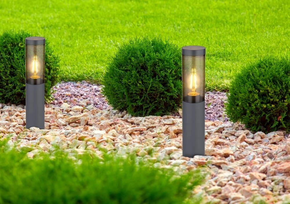 Anthrazitfarbene Terrassenlampe Boston Globo 9007371442720