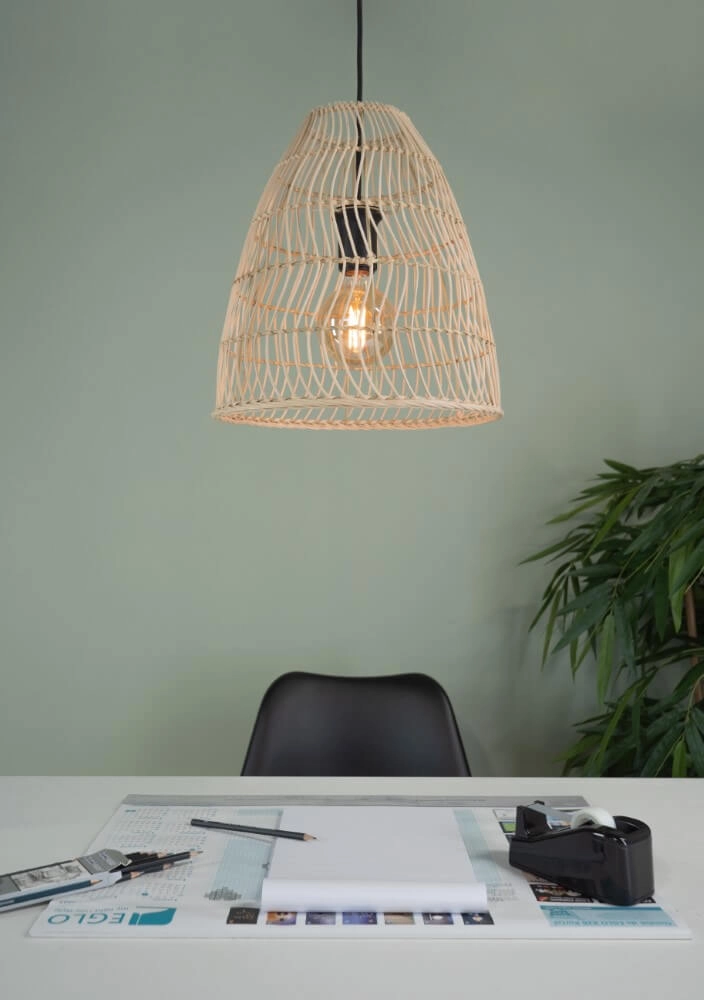 Hängelampe aus Korbgeflecht Ayesgarth Ø 33cm Eglo 9002759438661