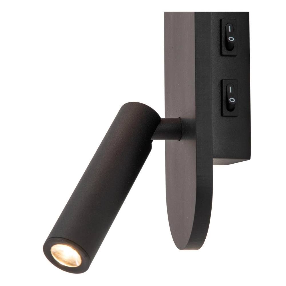 Nachttischlampe Kelly Schwarz Lucide 5411212771407