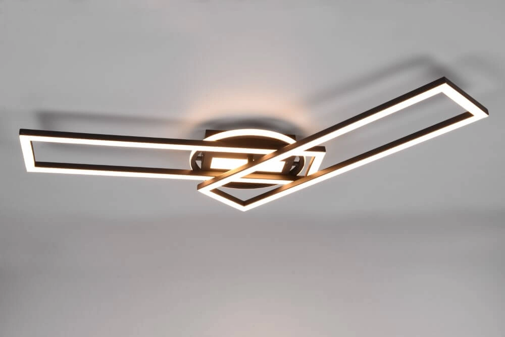 Verstellbare LED-Deckenleuchte Twister Schwarz Trio 4017807540581