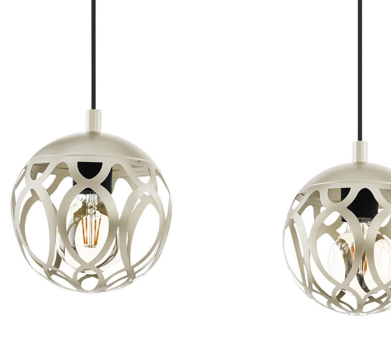 Pendelleuchte Mirtazza 3 Lichtschwarz mit Sahne Eglo 9002759990725