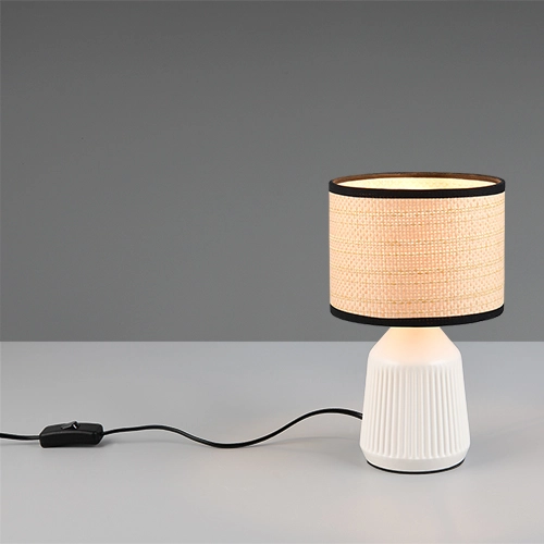 Tischlampe Formentera Ø 16 cm weiß