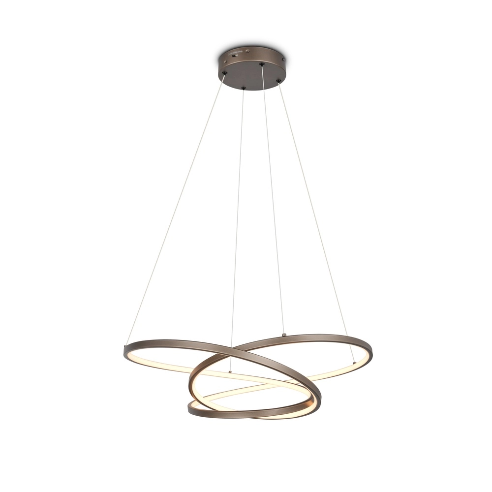 Moderne Pendellampe Darvin S - Platin