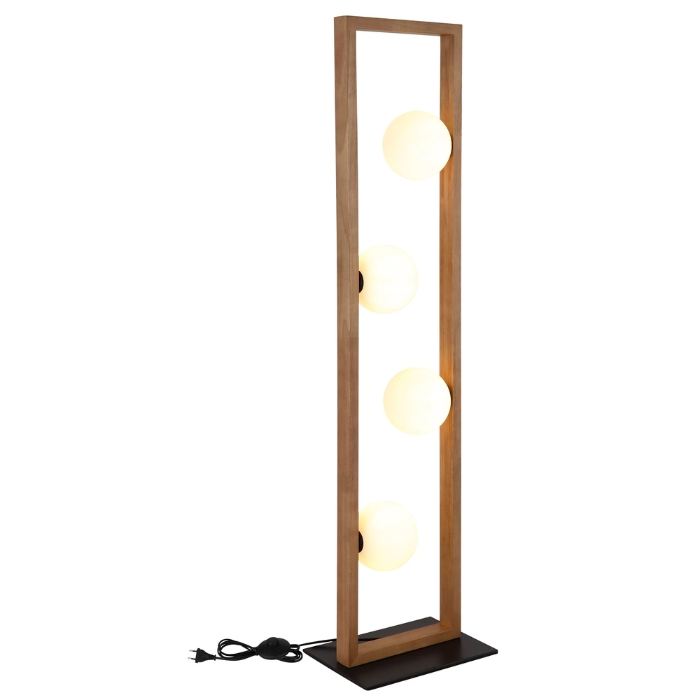 Design-Stehlampe Nanda Holz Globo 9007371507948