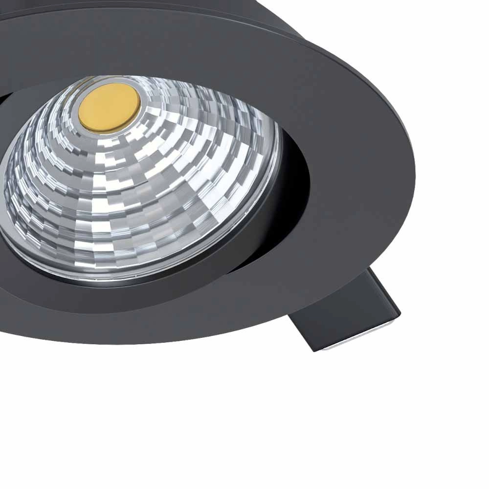 Einstellbarer LED-Spot Saliceto Runde - 6W - 2700k schwarz Eglo 9002759986094