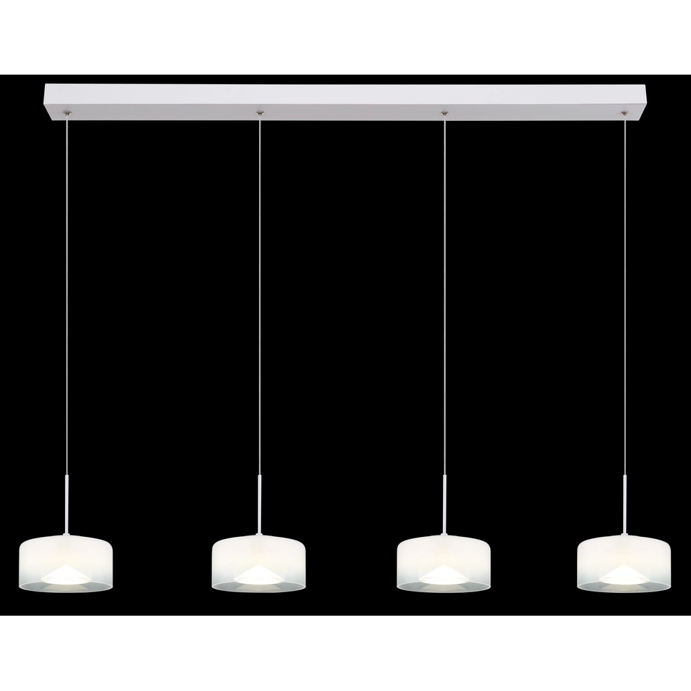 Design-Pendellampe Belinda 4-Licht weiß Globo 9007371533299