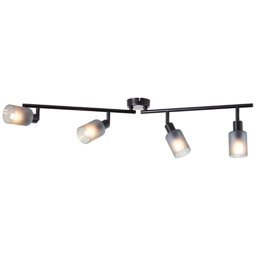 Schwarze Deckenlampe Loralie 4-Licht Brilliant 4004353413254