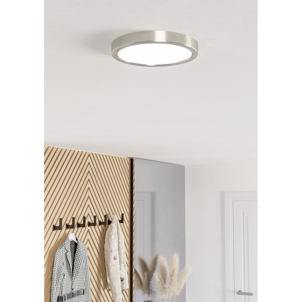 Deckenlicht IP44 Fueva 6-Z rund – Edelstahl – Ø 21,1 cm Eglo 9008606330607