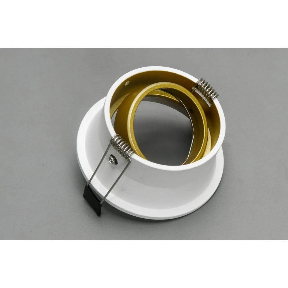 Runder Einbaustrahler Roura Weiß mit Gold innen Artdelight 8720701102651
