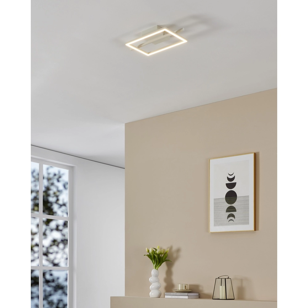 LED-Deckenlicht Amandolo mit Fernbedienung – Weiß – Quadrat Eglo 9008606303946