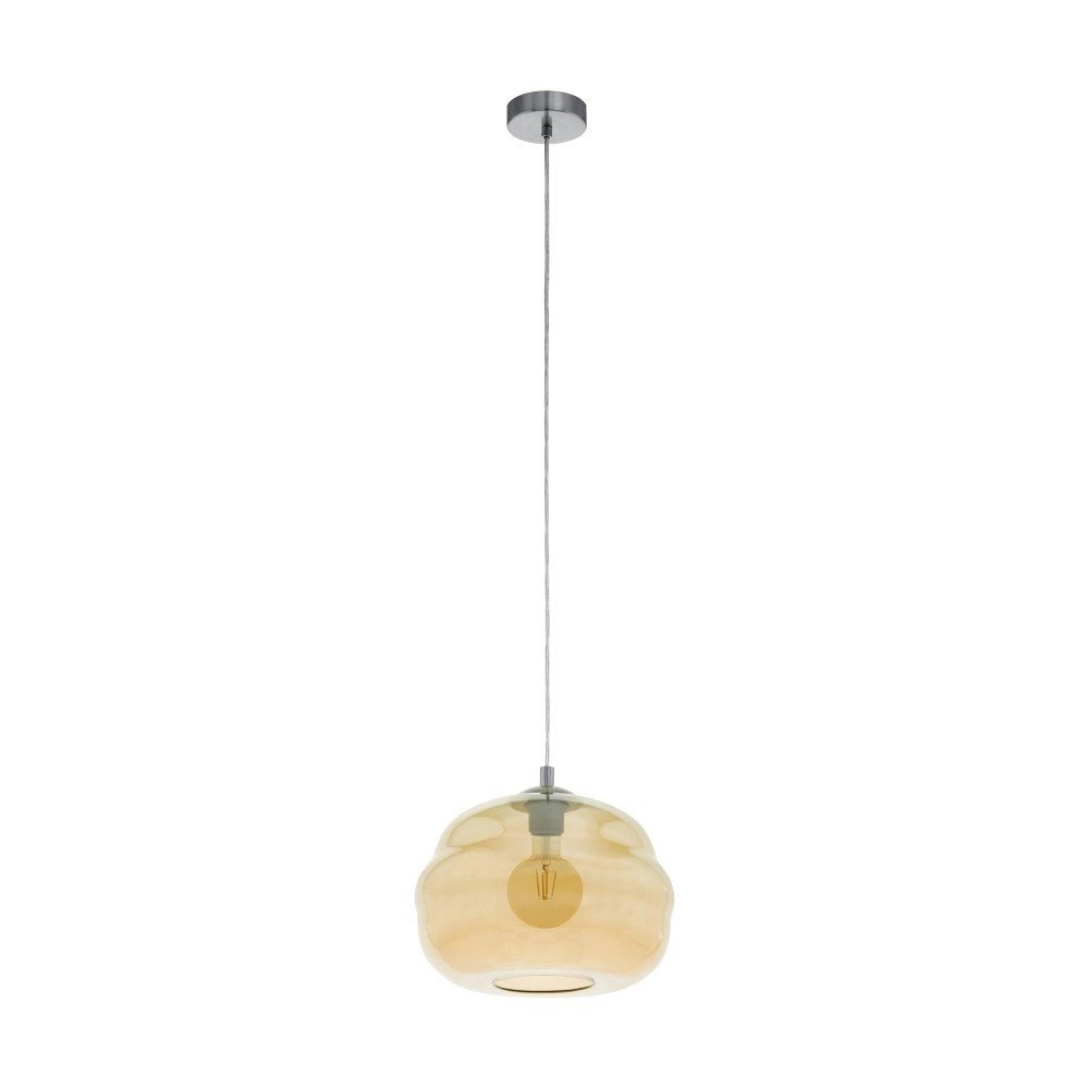Hängelampe Dogato Chrom mit bernsteinfarbenem Glas Stars of Light 9002759395339