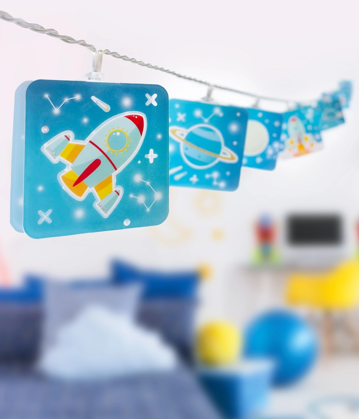 Lichterketten Rocket blau