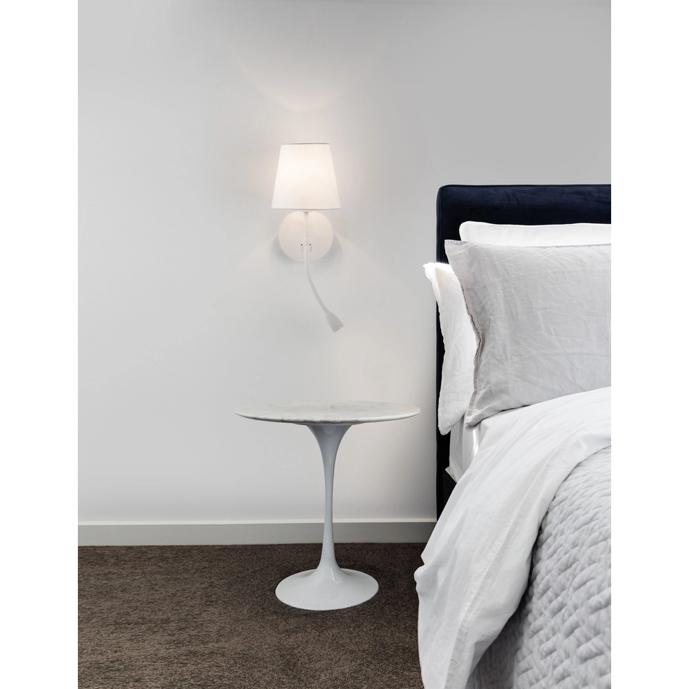Nachttischlampe Nia weiß Lyora 5212017427113