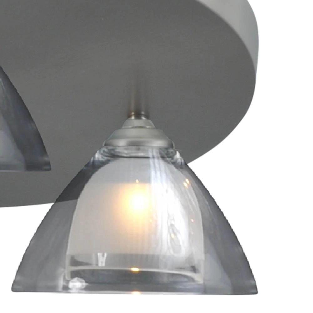 LED-Deckenlampe Caterina LED Disk 3-Licht-Metallgrau Masterlight 8718121210780