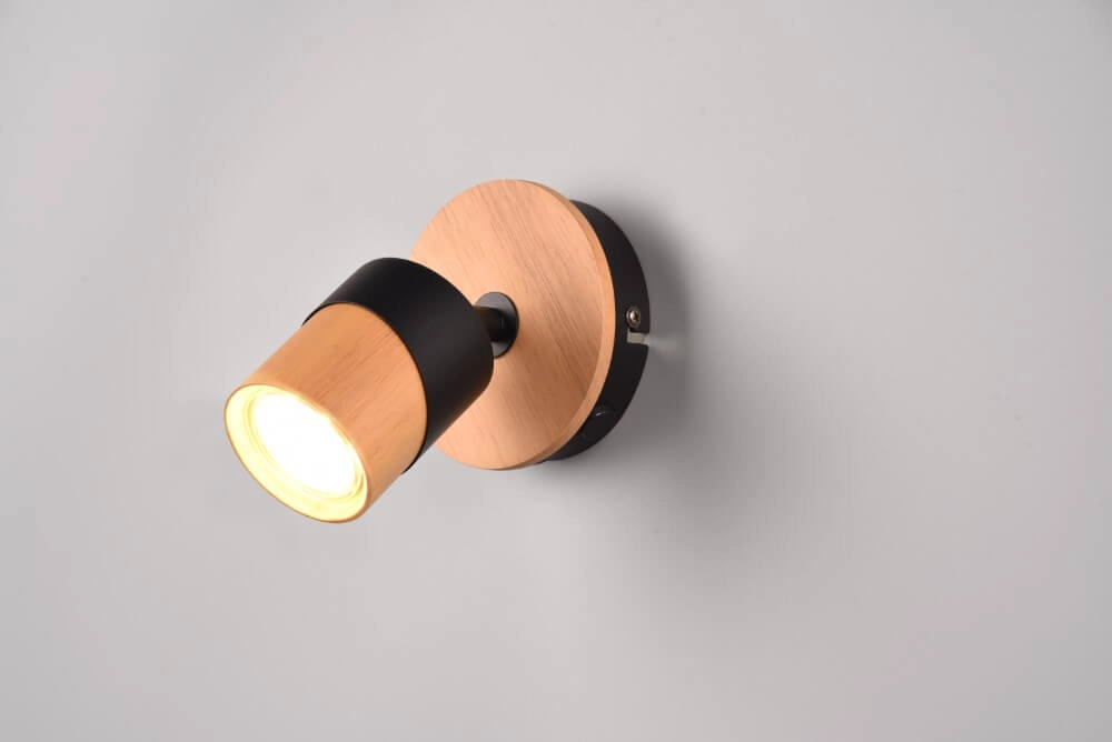 Deckenleuchte aus Holz mit Schwarz Aruni Trio 4017807585339