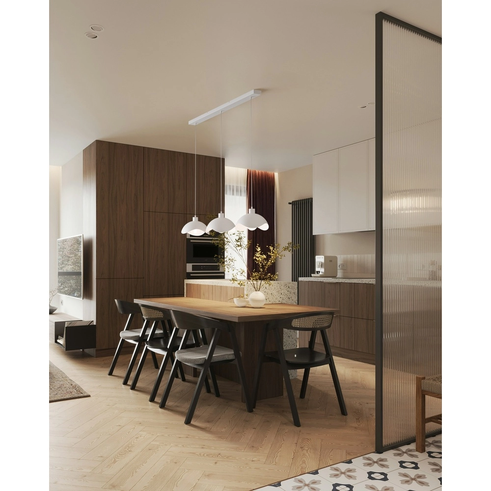 Büro-Hängelampe Volta 3x Ø30cm – weiß Masterlight 8718121395555