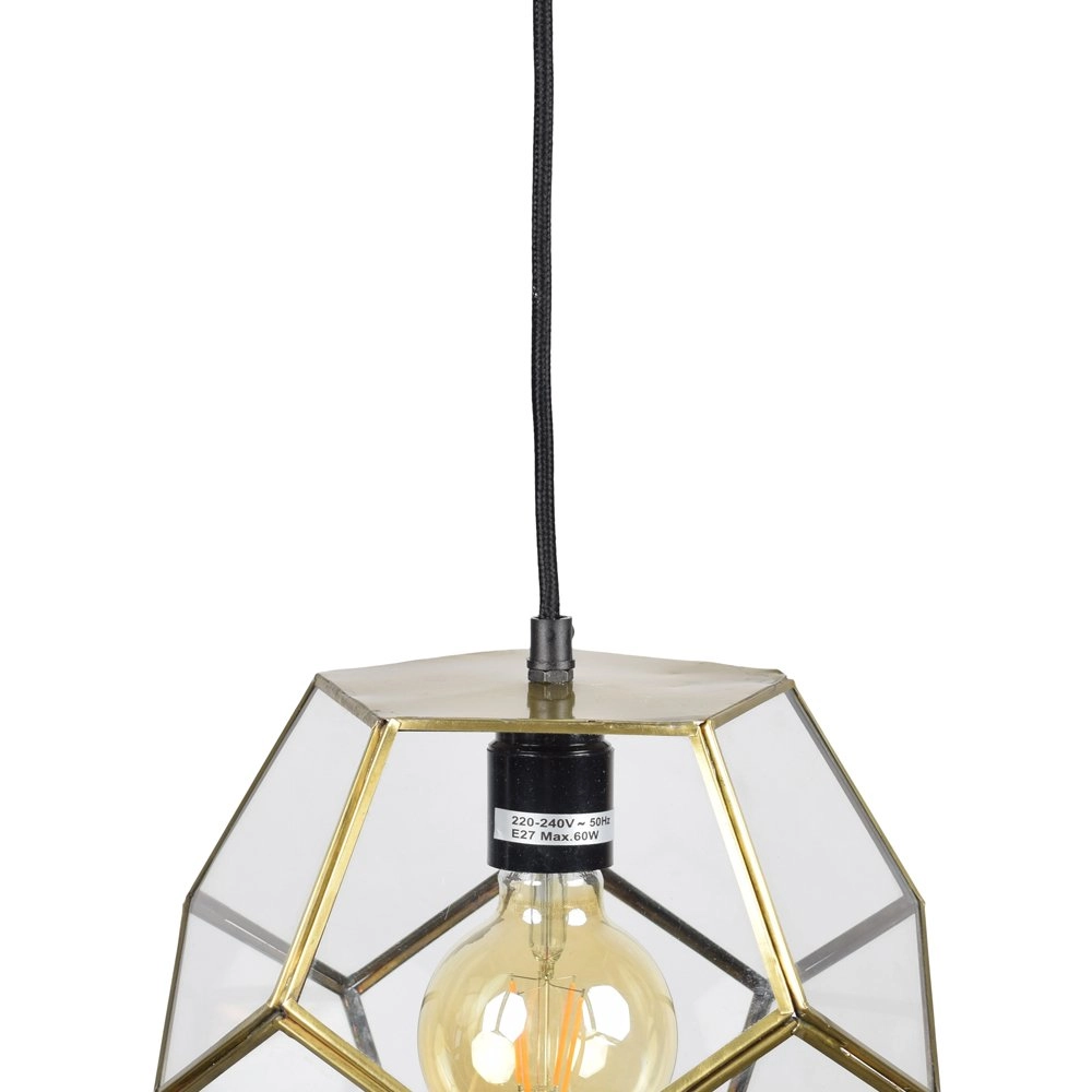 Antike Glas-Pendelleuchte Geo 1 Urban Interiors 8719325171051