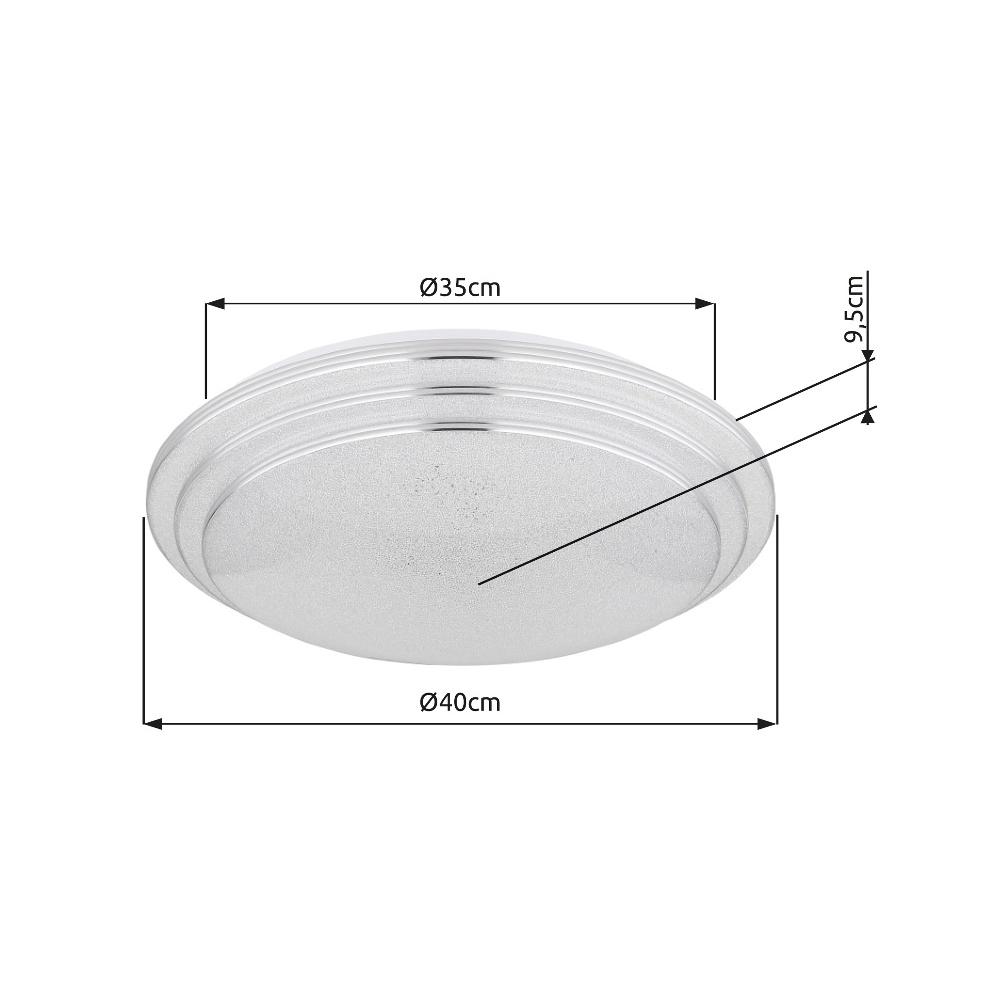 Deckenlicht Aley Ø 40cm Globo 9007371436422
