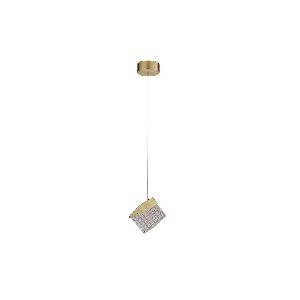Design-Pendelleuchte Cuboid 1-helles Gold Searchlight 5053423302157