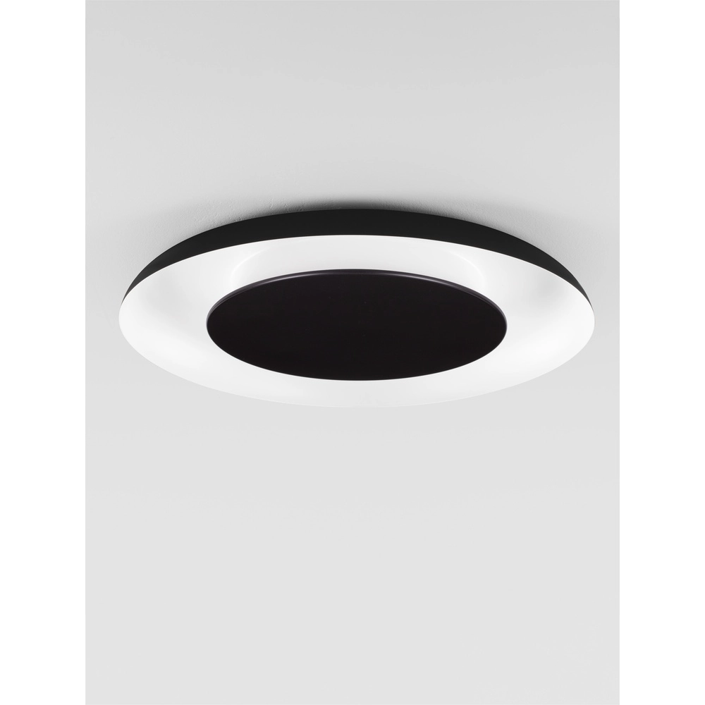 Design-Deckenleuchte Epos Ø 60cm schwarz mit weiß Lyora 5212017463197