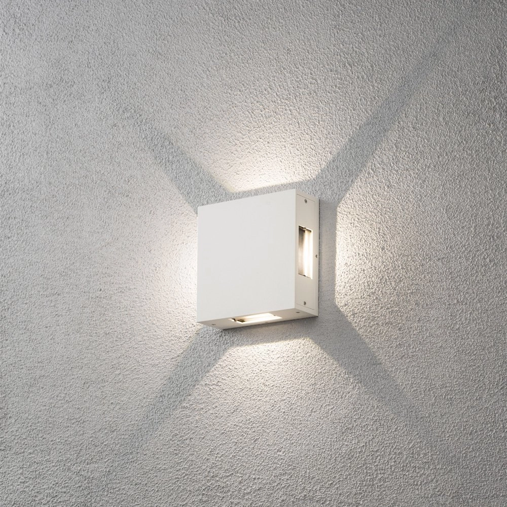 LED-Wandleuchte Cremona 4 Seiten weiß KonstSmide 7318307984255