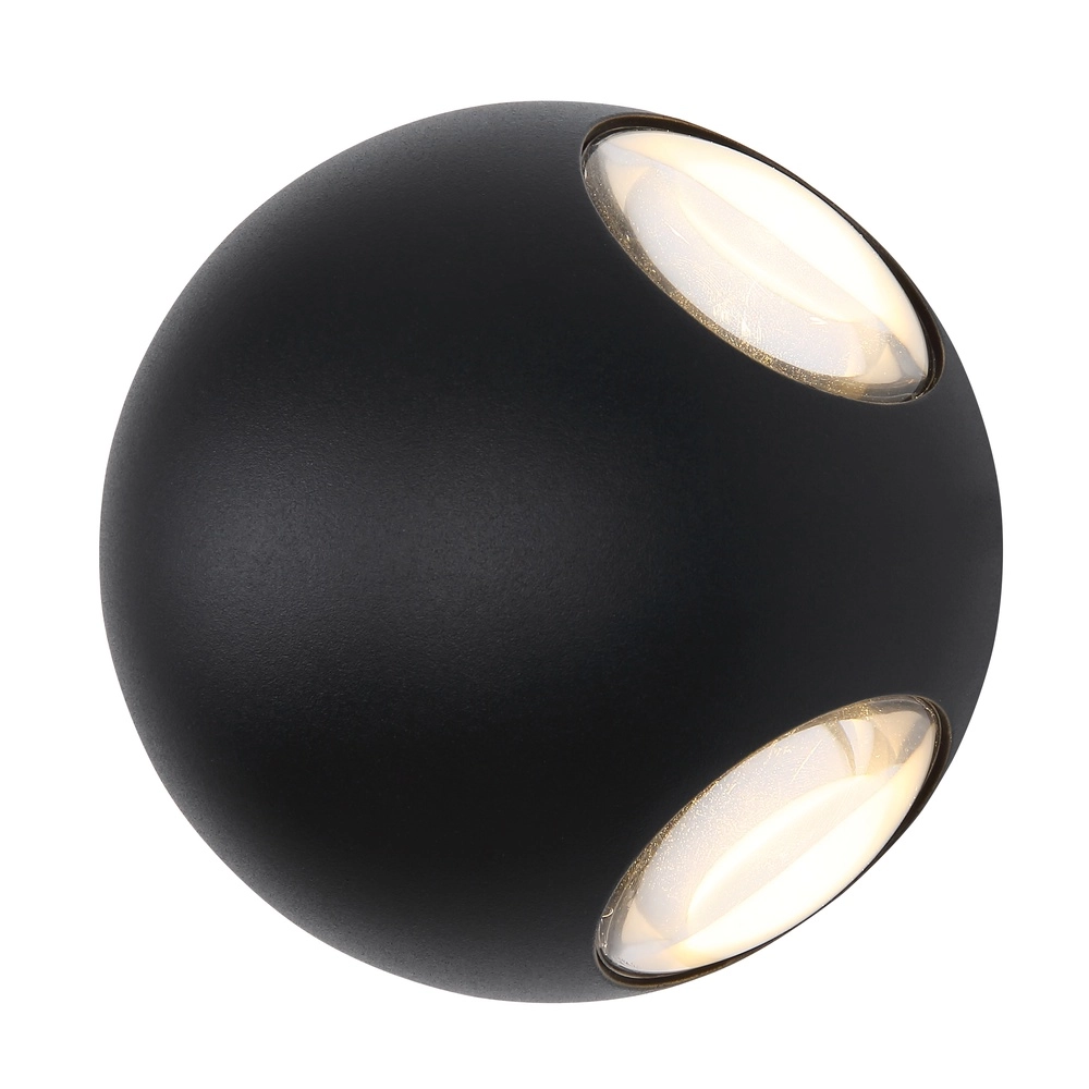 Runde Wandlampe Slice Schwarz