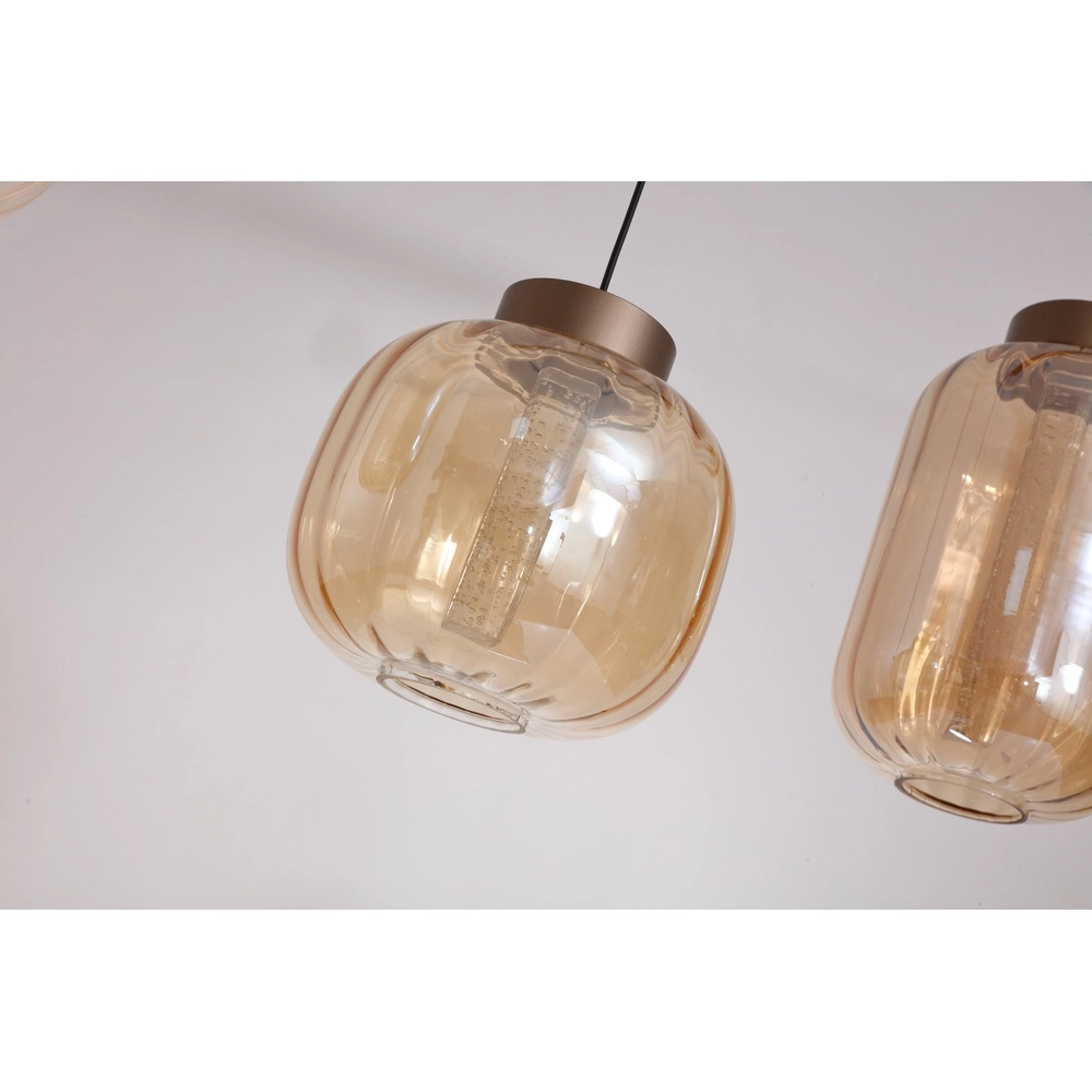 Design-Pendelleuchte Lille mit Braunglas Searchlight 5053423299457