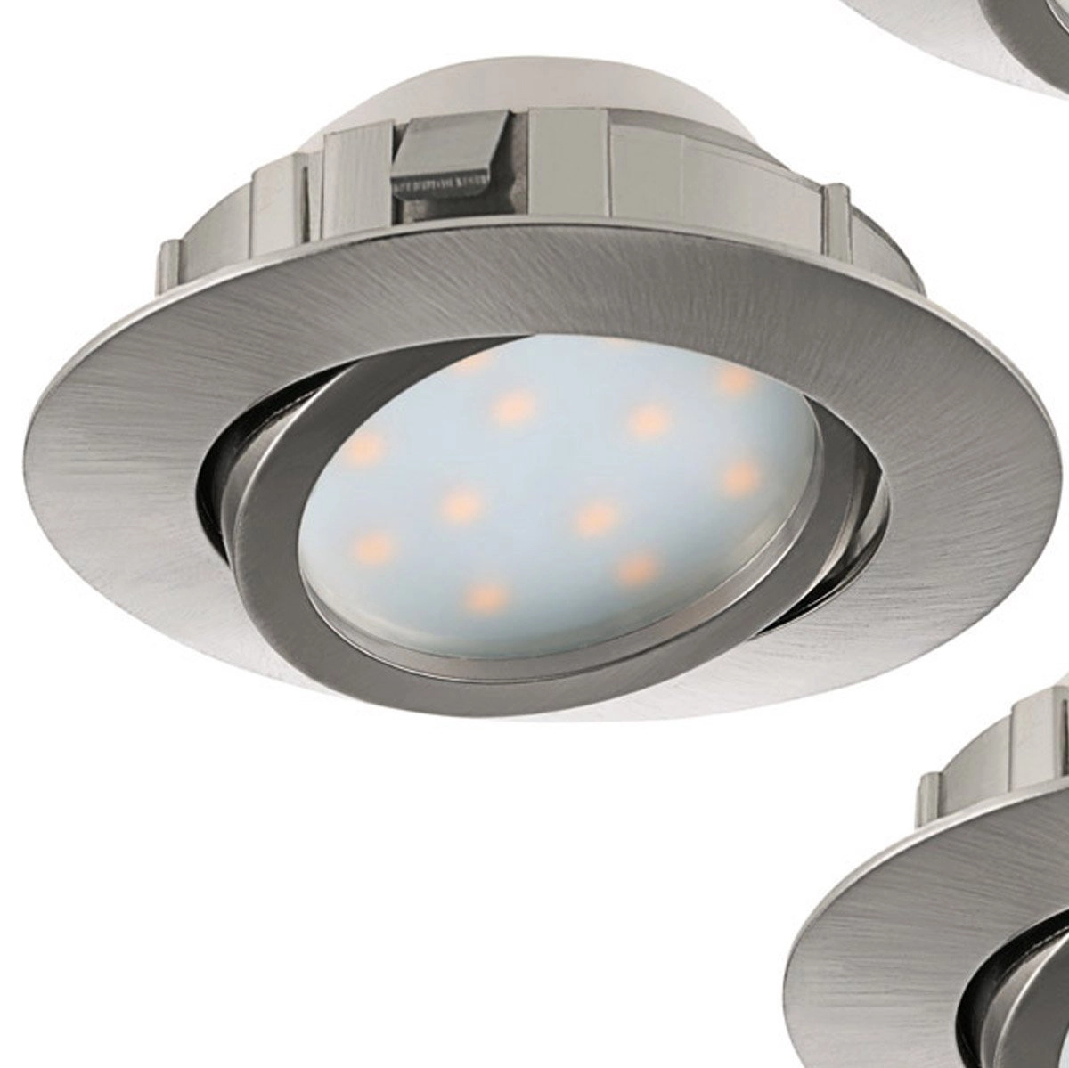 LED-Deckenspot Pineda Round (3x) 3x6W - 3000K - 8,4cm Nickel Eglo 9002759958534