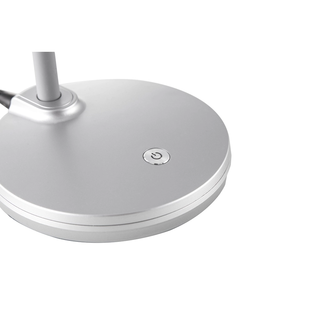 LED-Schreibtischlampe Carmen Silbergrau Globo 4048194064350