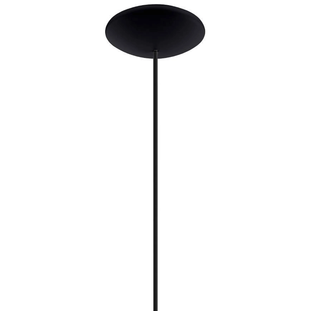 Schwarze Hängelampe Sabinar Ø 40cm mit Holz Eglo 9008606235797