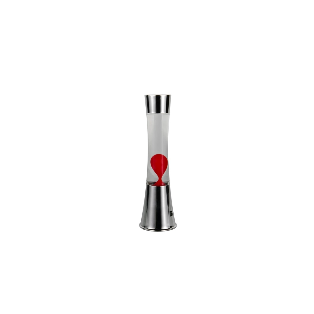 Lavalampe Etna Silber mit Rot Trio 4017807668445