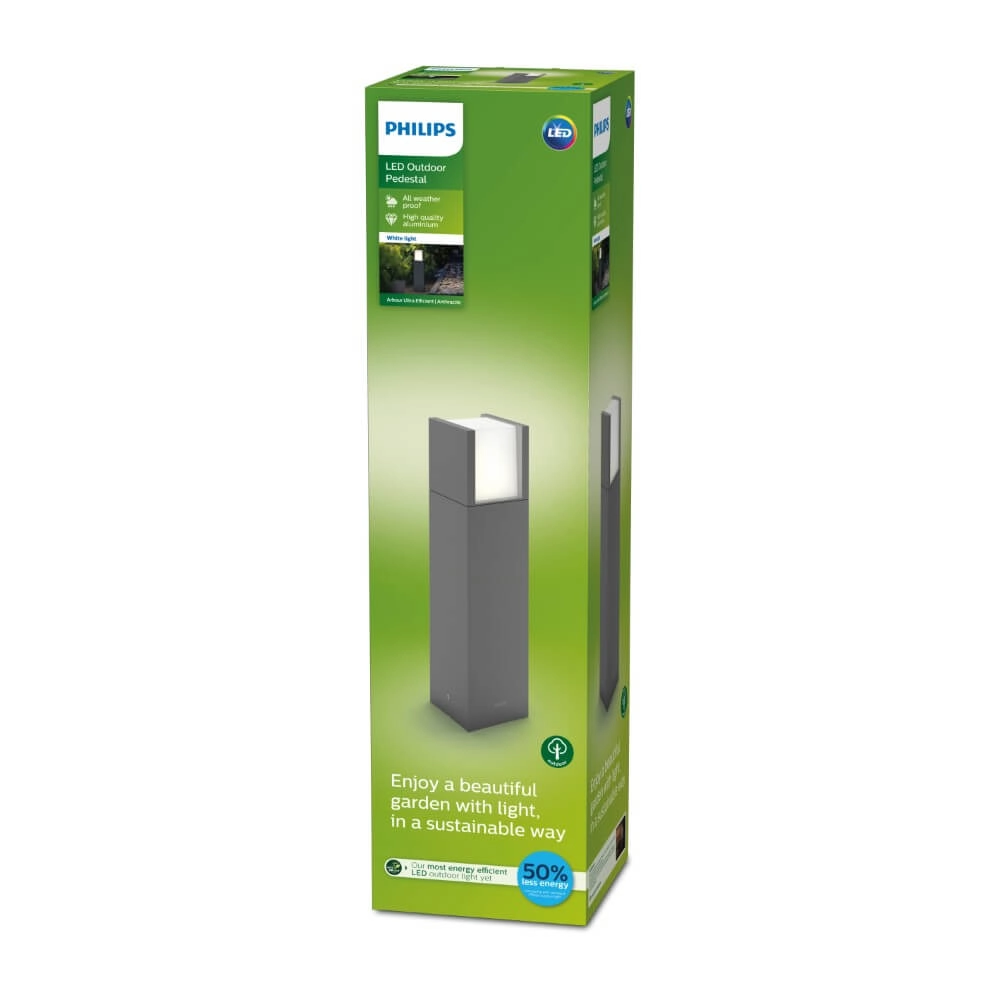 Laterne Arbour 40cm - Anthrazit Philips 8719514490246