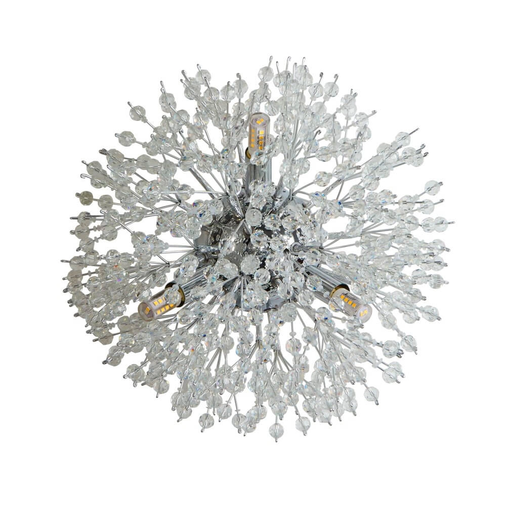 Wandlampe Sunburst Ø 29cm Chrom Searchlight 5053423243795